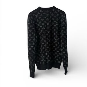 Louis Vuitton Black/Grey Monogram Crewneck Sweater